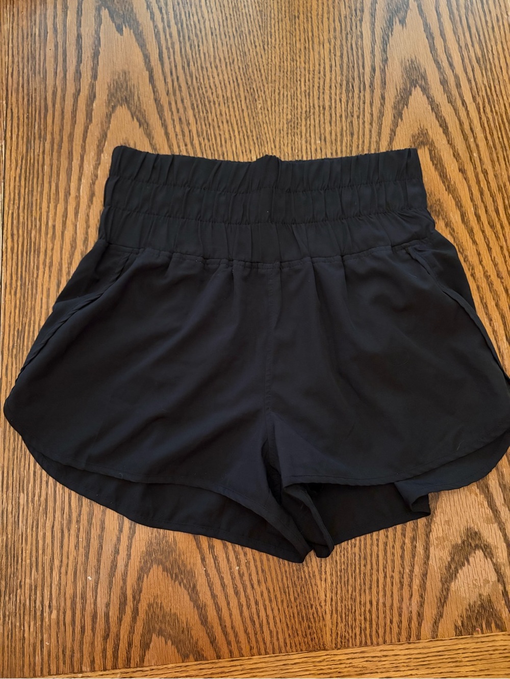 HYFVE High-Waisted Black Running Shorts Built-In Brief Liner Size Medium